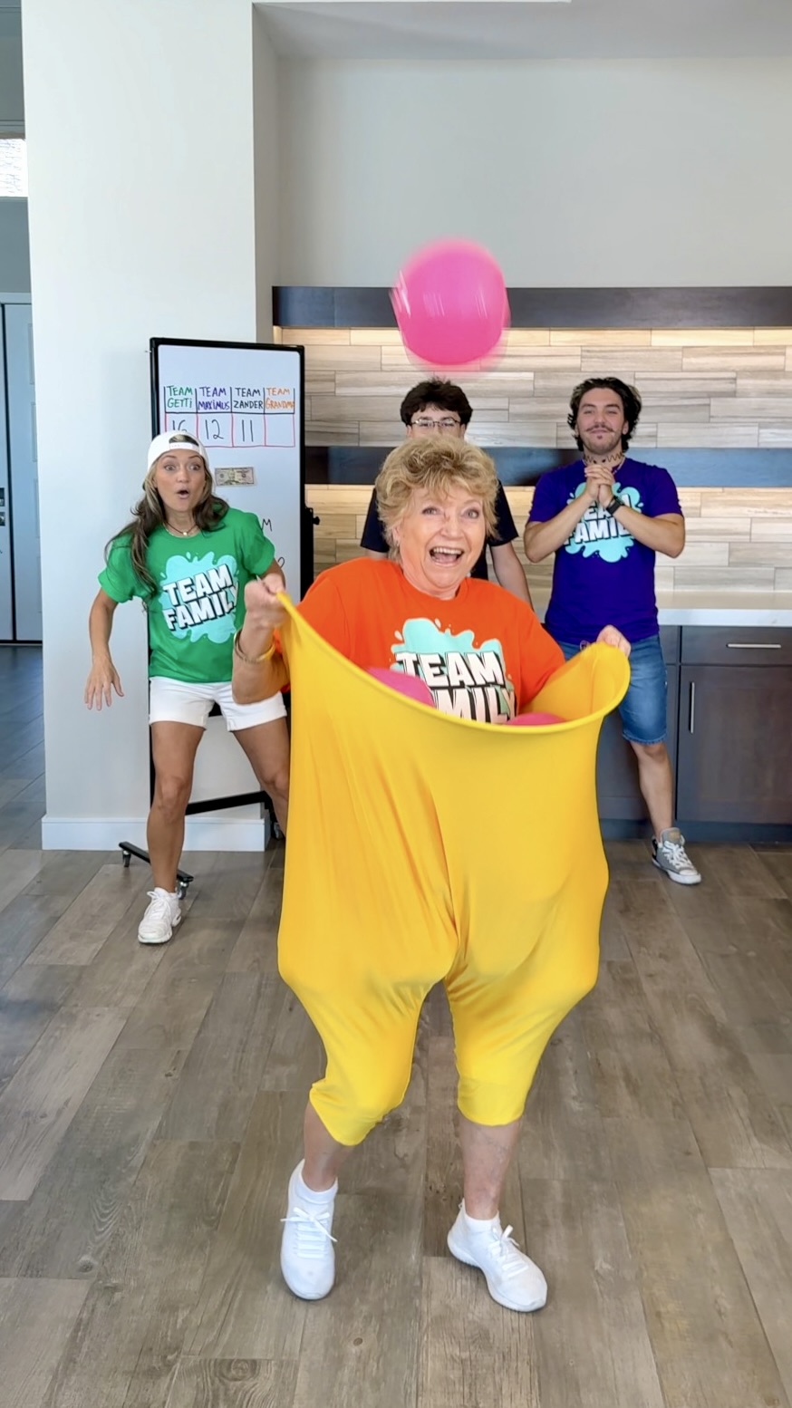 We laughed when Grandma tried it ? The family plays a funny game 