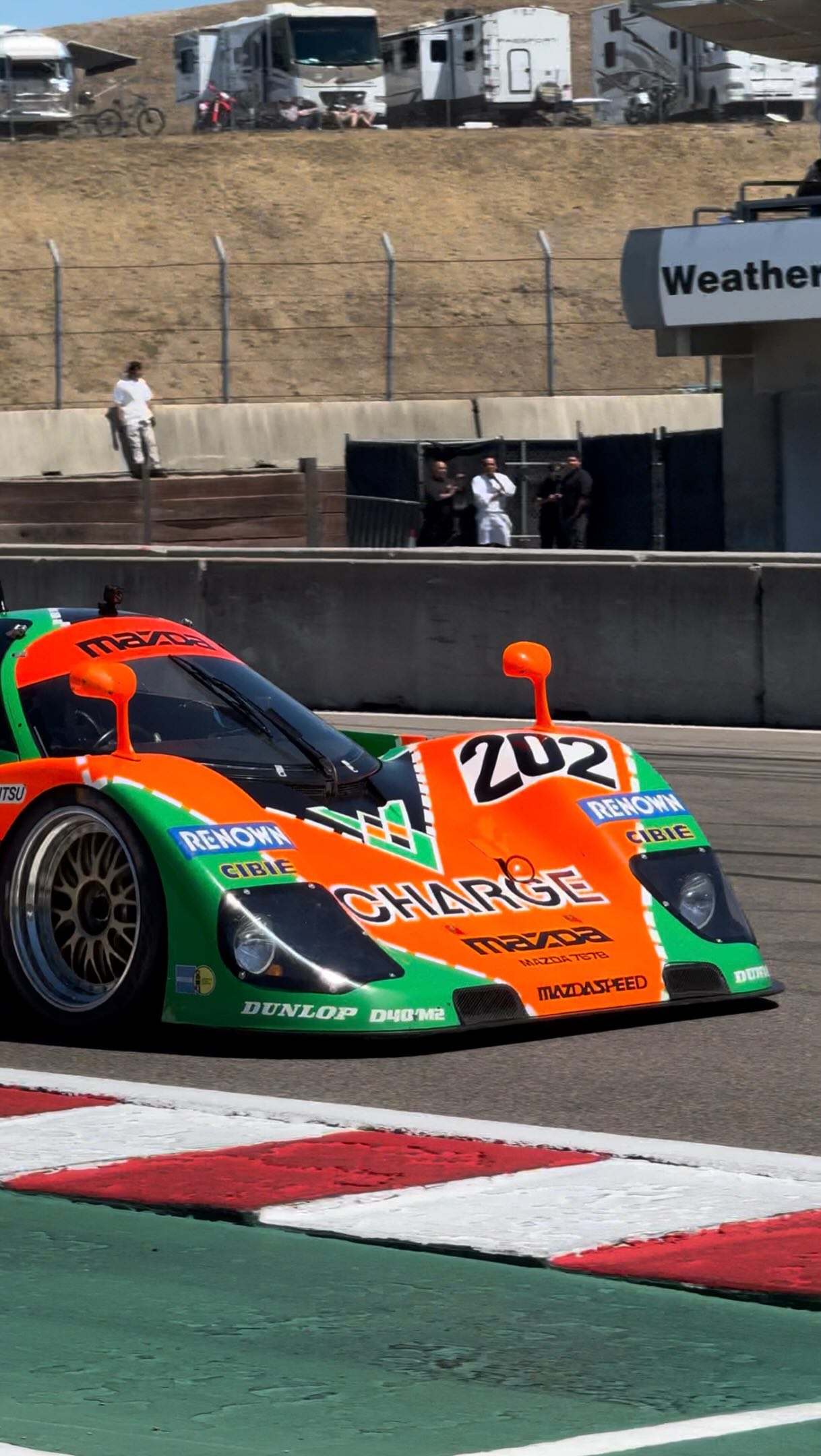 1989 Mazda 767B driven by Brendon Leitch at Monterey, CA