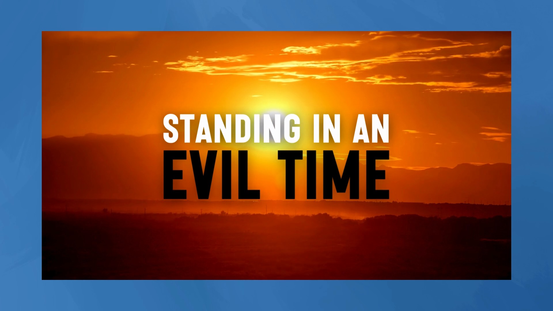 Standing in an Evil Time | Carter Conlon | Facebook