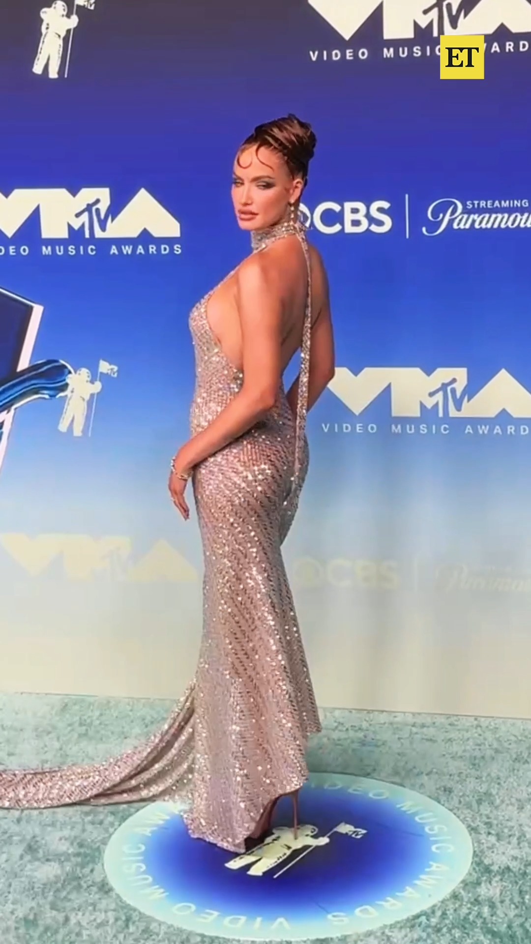 haley formal shimmering metallic dress We're here for @haleyybaylee's #VMAs look. 🪩 | Entertainment Tonight gifts for wife