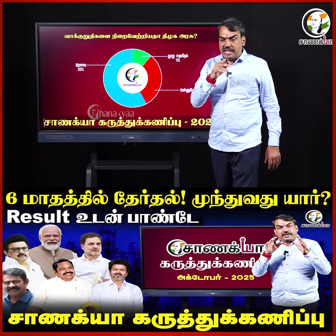 Chanakyaa Survey | Result உடன் Rangaraj Pandey | Tamil Nadu Polls 2026 ...