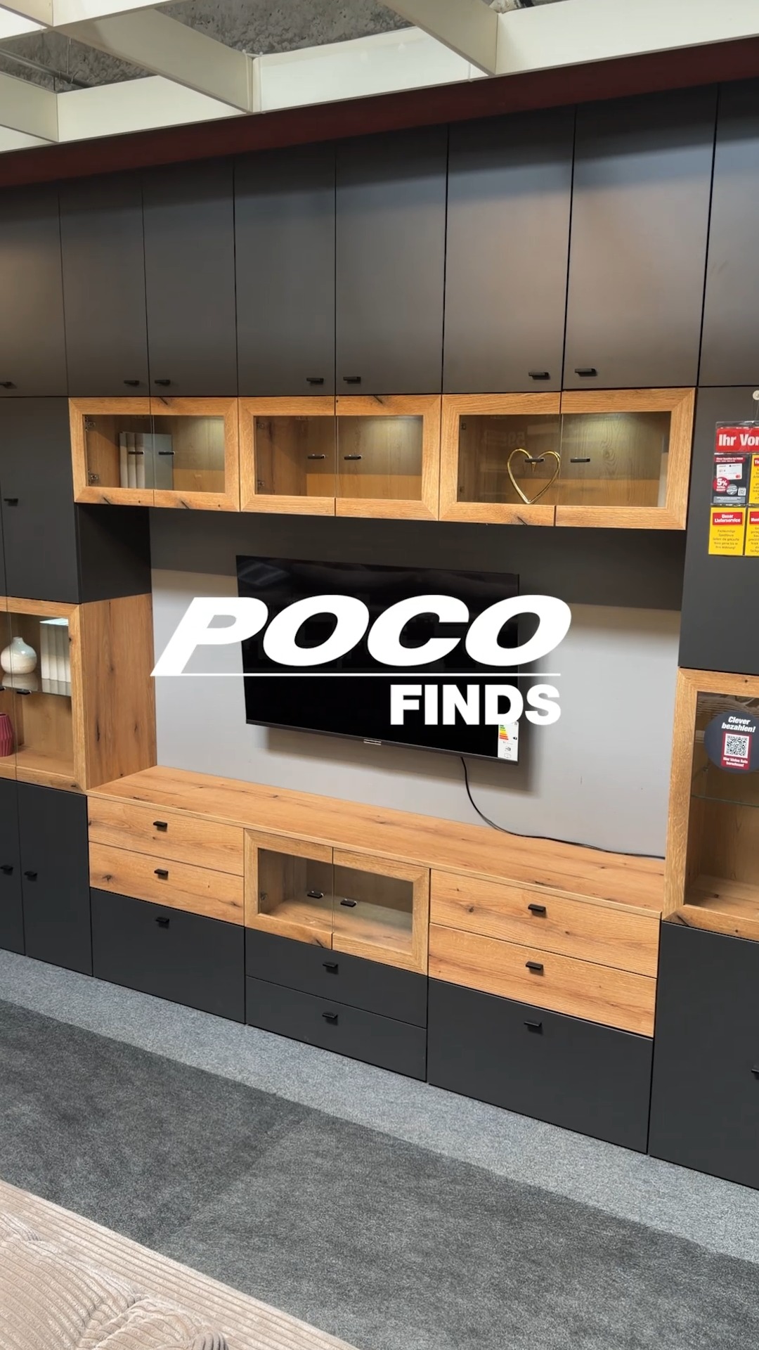 Wer den Preis nicht kennt, hat die Wohnwand nicht verdient!, #wohnwand #wohnen #deko #wohnidee #BudgetFriendly, #Schnäppchen #poco | POCO Einrichtungsmärkte