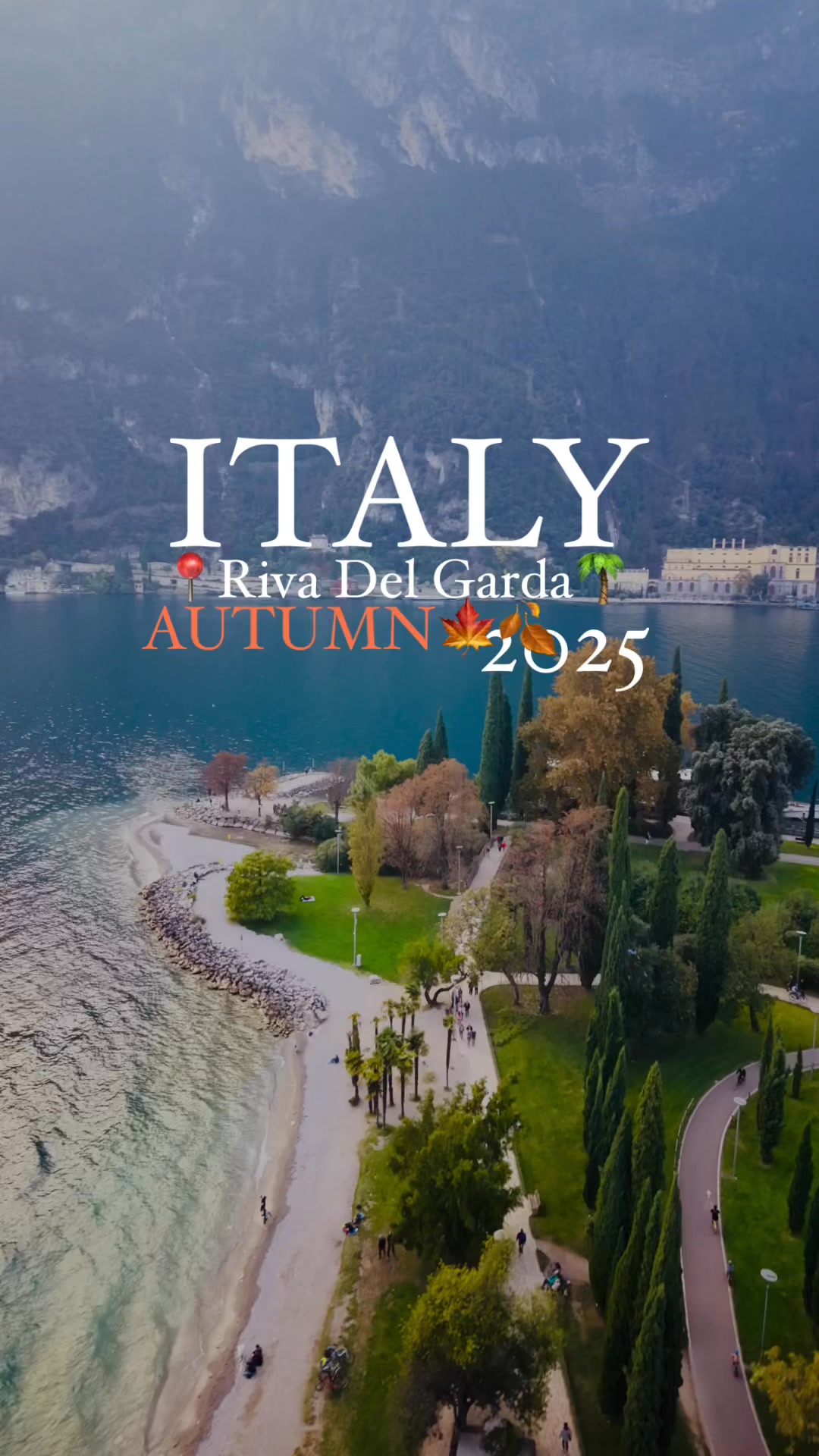 📍Riva del Garda The Paradise of Garda🌴| Italy🇮🇹💚🤍 ️ Autumn🍁🍂2025 # ...