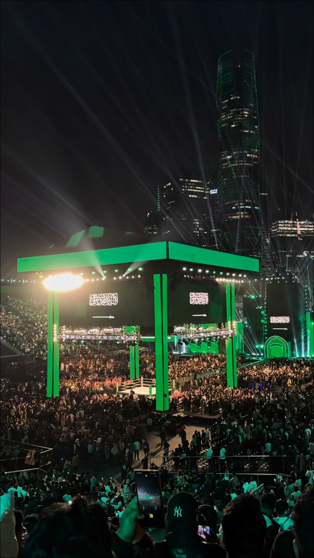 A night to never forget at the Riyadh Season Stadium. Look at how ...