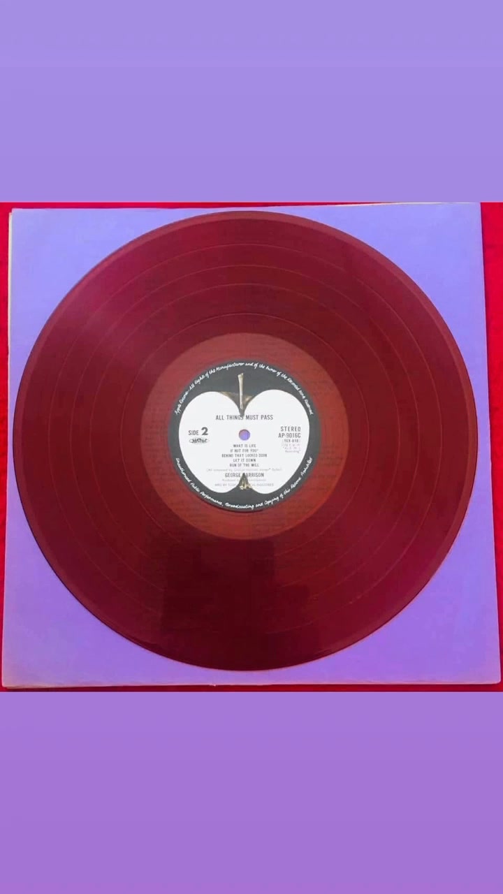 George Harrison All things Must Pass Japan Red Vinyl Box Set