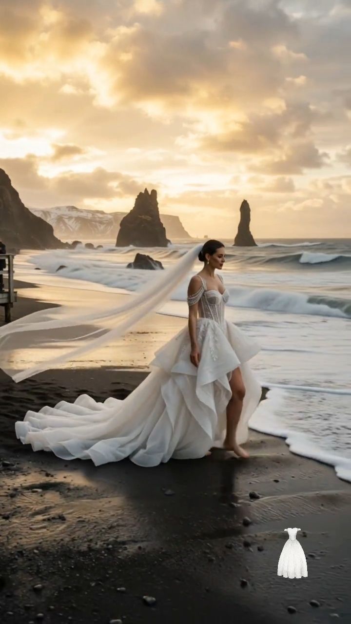say yes to the dress beach wedding Iceland Black Sand Bride #sayyestothedress #isaidyes #fashion loop:Men's Lincoln New Women's Navy Blue Accessory size:XL
