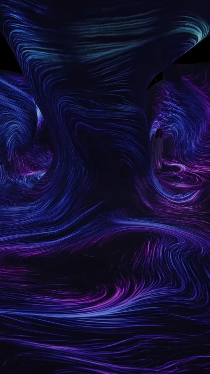 🎆 Wind Form・@teamlab_phenomena Wind Form is an interactive installation ...