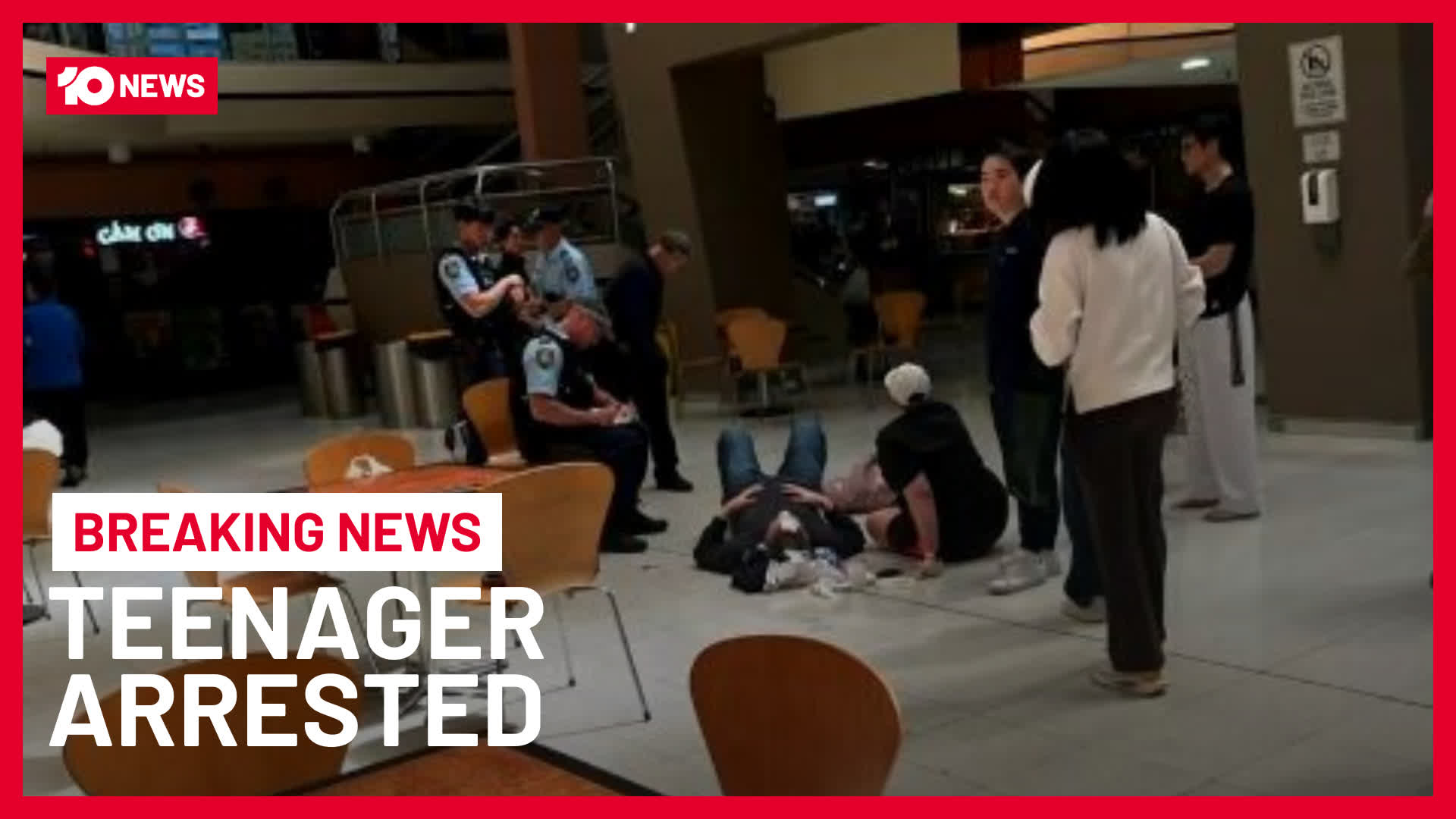 A teenage girl has been arrested after allegedly throwing a trolley ...