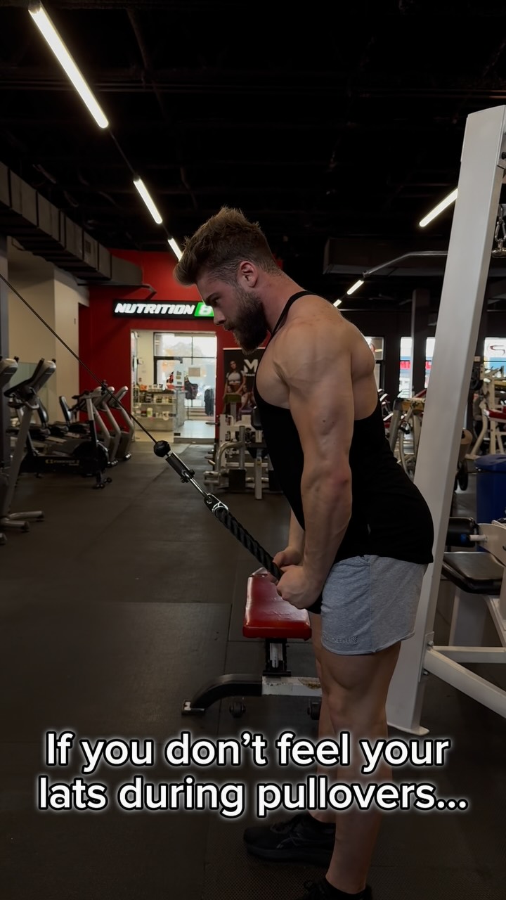 The proper way to do a lat pullover 1 - Start by maintaining a ...