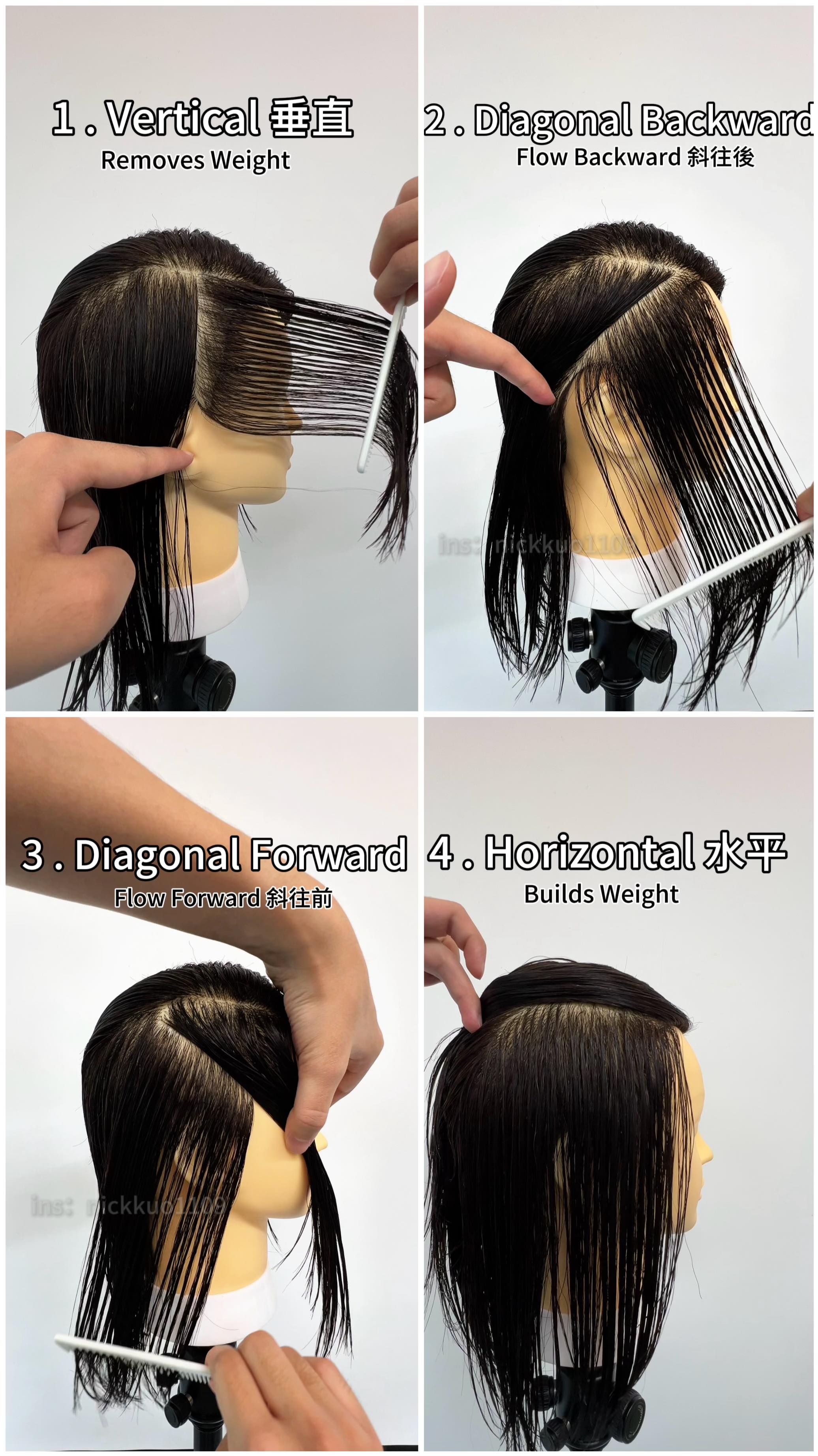 Hairtail：4 kinds of cutting 四種 「髮尾」處理 🌟方式的效果 🍿 各位，☀️ 新春快樂 好久不見🧪 「對比感」影片 ...