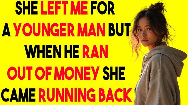 She LEFT ME for a YOUNGER MAN but when he RAN OUT OF MONEY she came ...