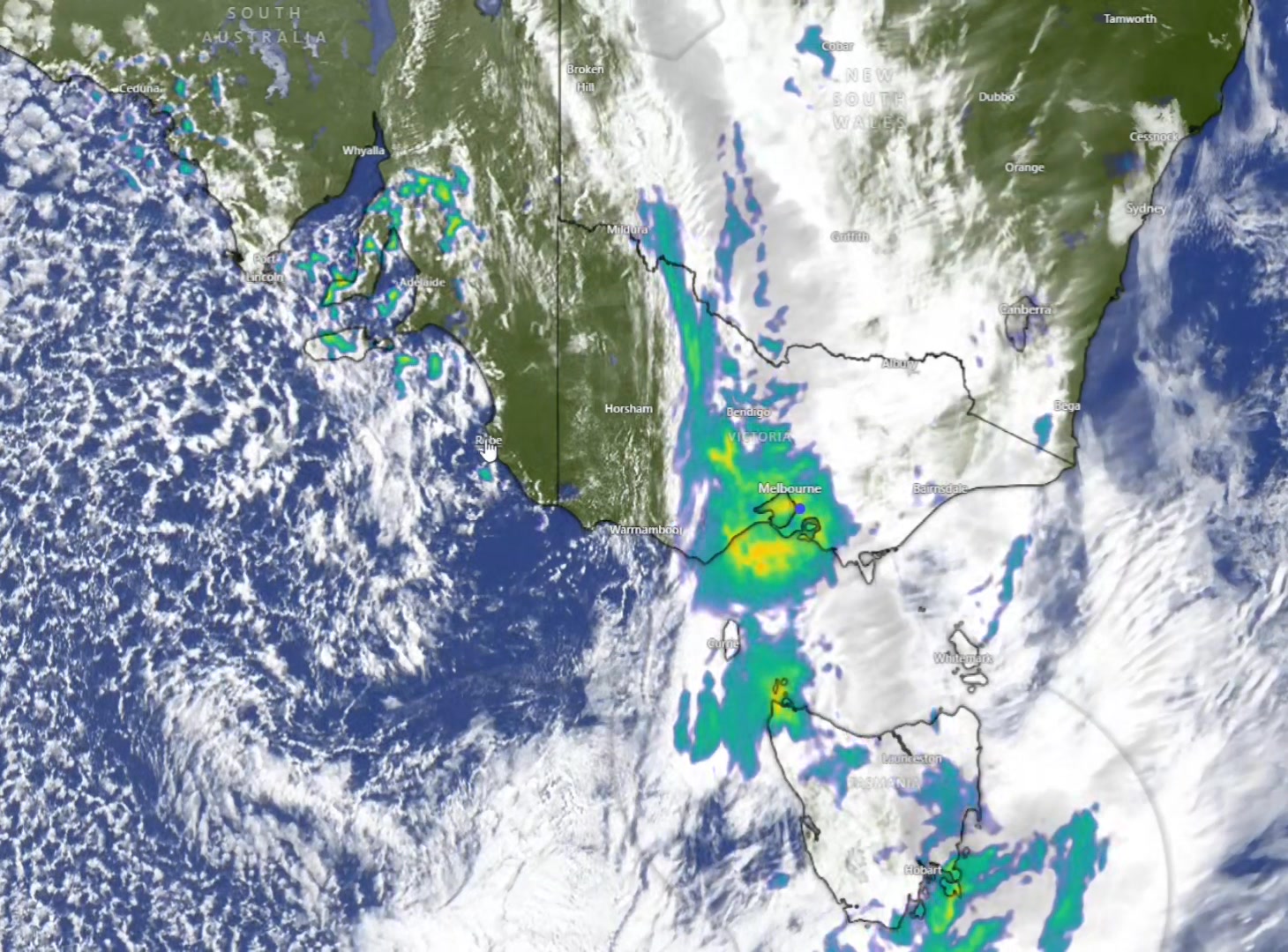 💦 1:55PM RADAR UPDATE FOR MELBOURNE AND SOUTHERN CENTRAL VICTORIA ...