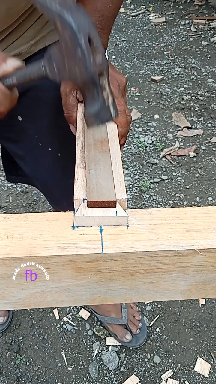 hooked joint technique #woodworking #carpenter #reels #fyp | Made Dedik ...