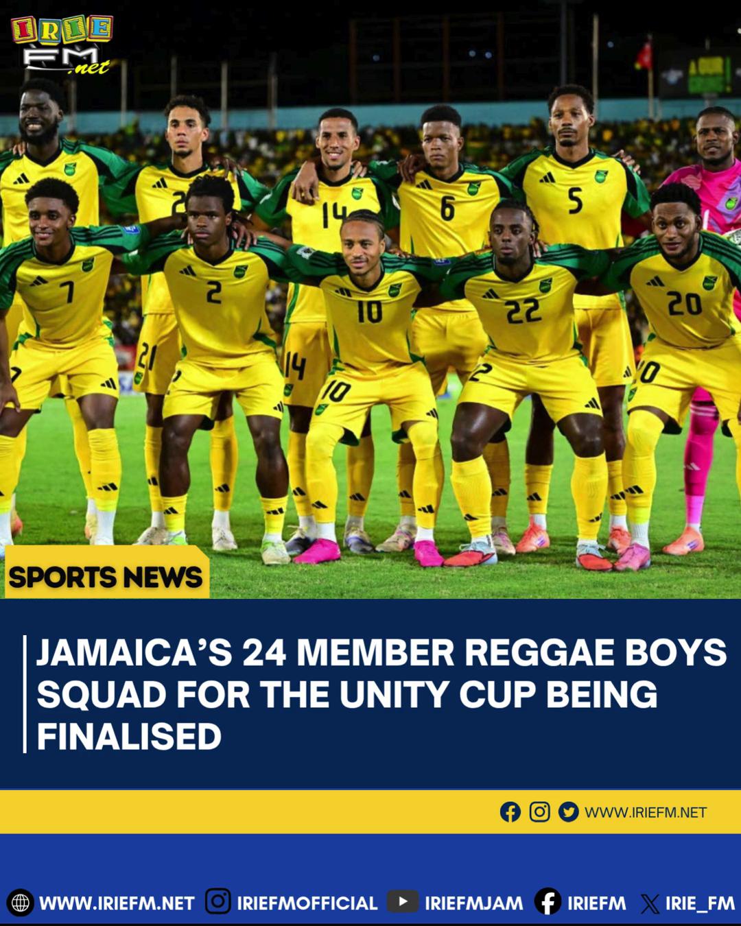 The brand new Adidas Reggae Boyz kit was officially unveiled last