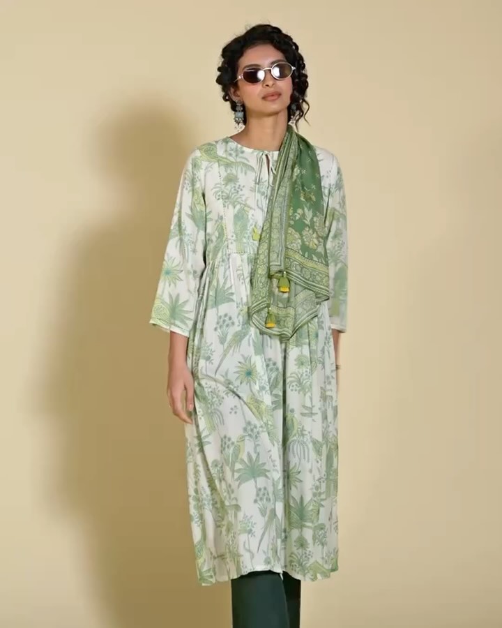 global desi green dress on Reels Baby Pink