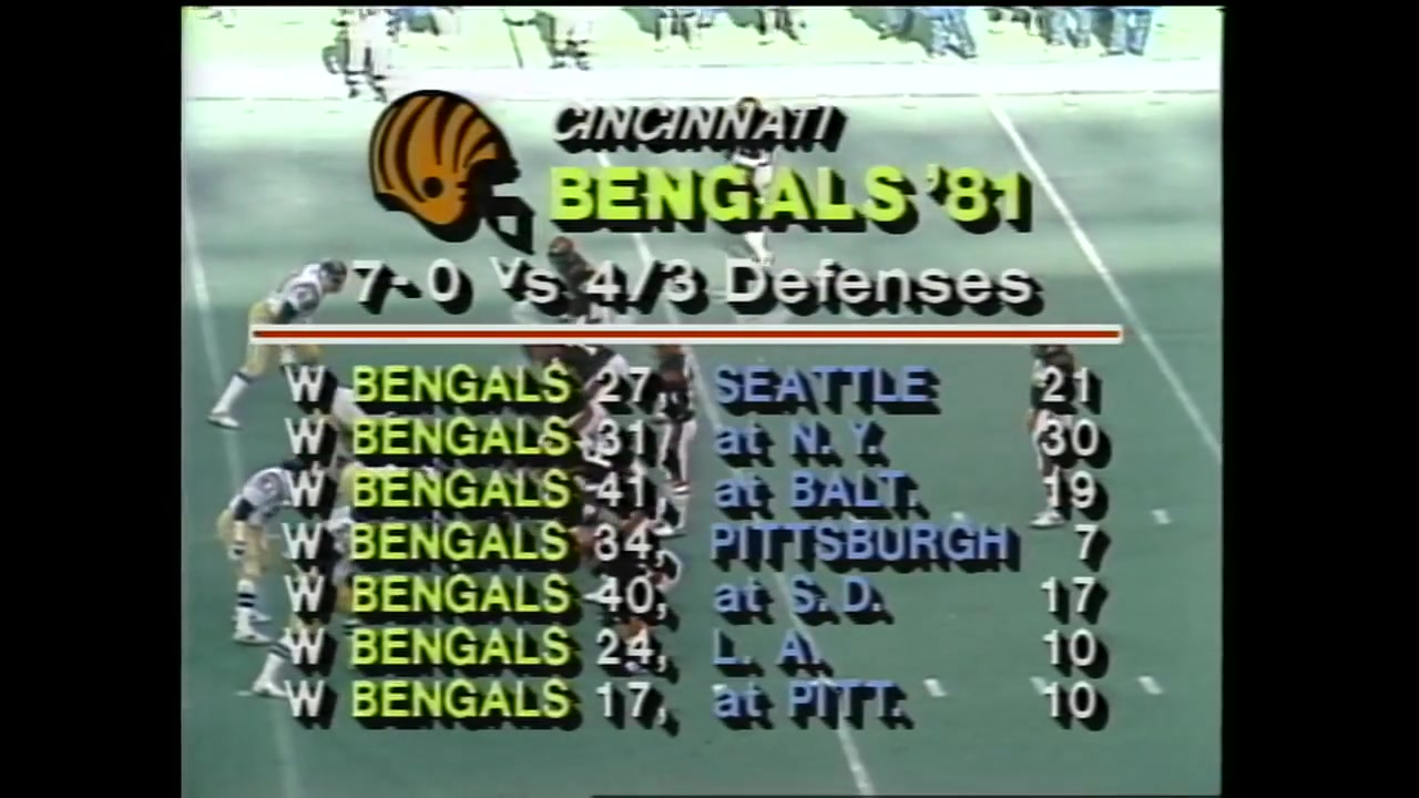 On this day in 1982, the Freezer Bowl game featuring the Cincinnati