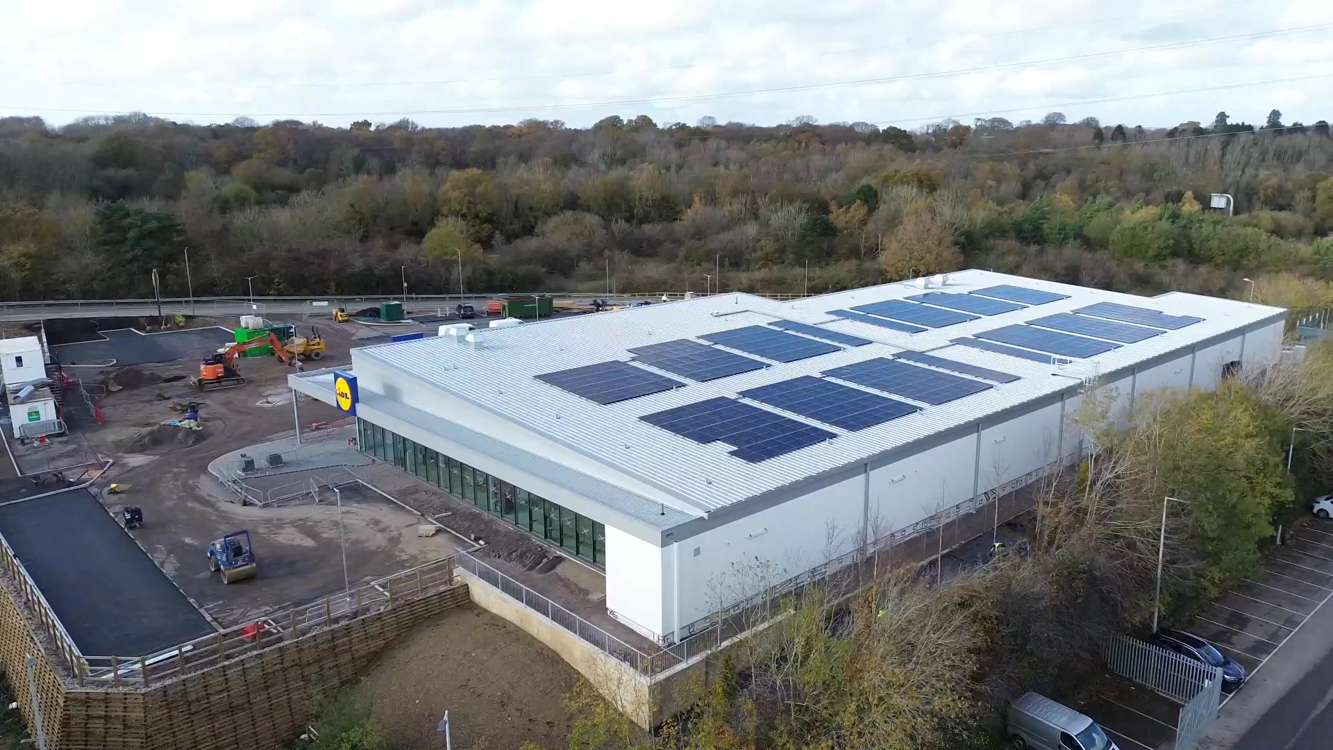 Take a look at the huge progress being made to build a new Lidl store ...