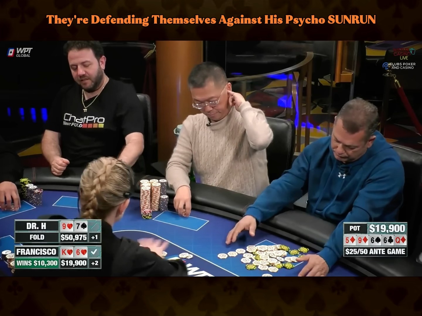 They're Defending Themselves Against His Psycho SUNRUN #poker