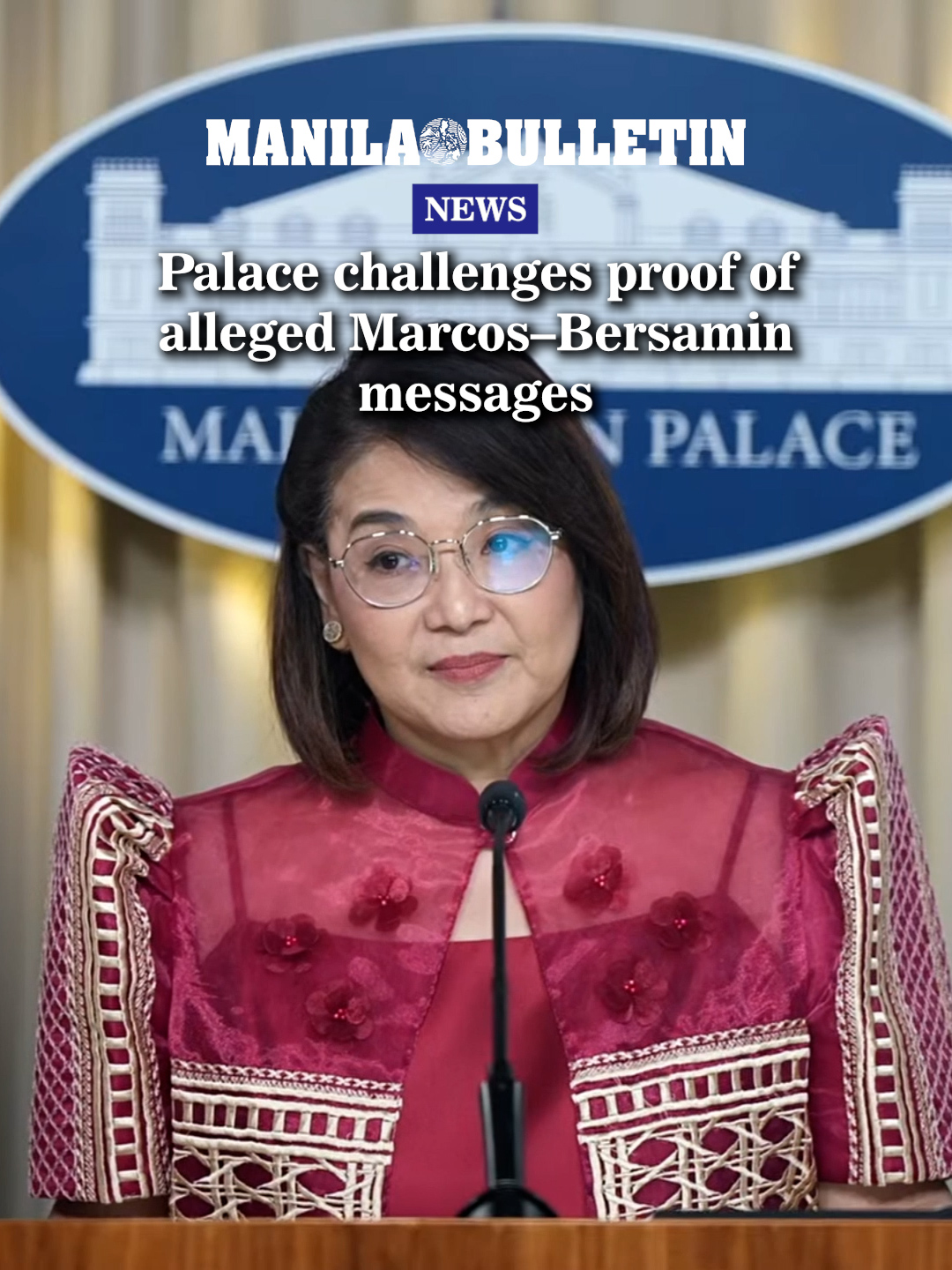 WATCH: Malacañang questioned the authenticity of alleged text exchanges ...