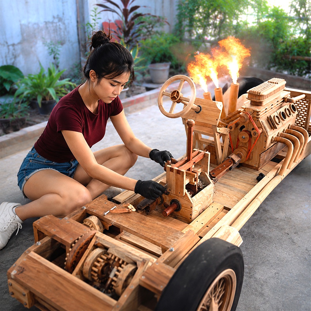 Building a 100% Wooden Supercar (Except the Screws) #homemade