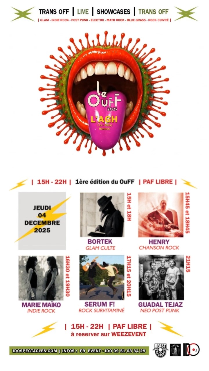 🎸 𝐋𝐞 𝐎𝐮𝐅𝐅 – 1ère édition Le Ouff c'est quoi ? C'est une programmation ...