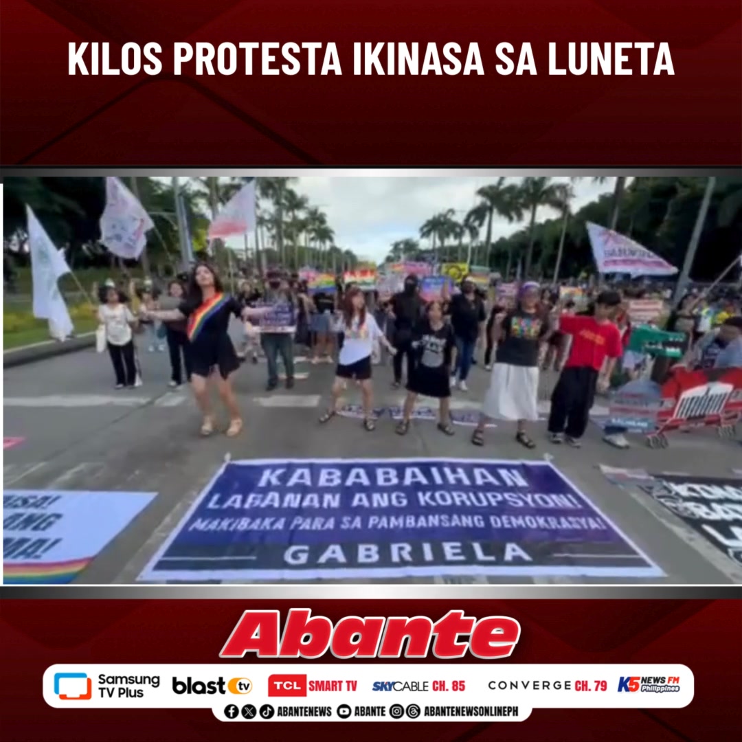 Nagsama-sama ang iba't ibang grupo para isang malawakang kilos protesta ...