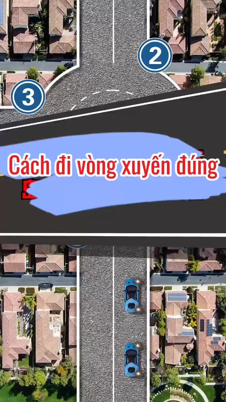 Cách di chuyển qua vòng xuyến đúng luật giao thông #saoviet #hoclaixe # ...