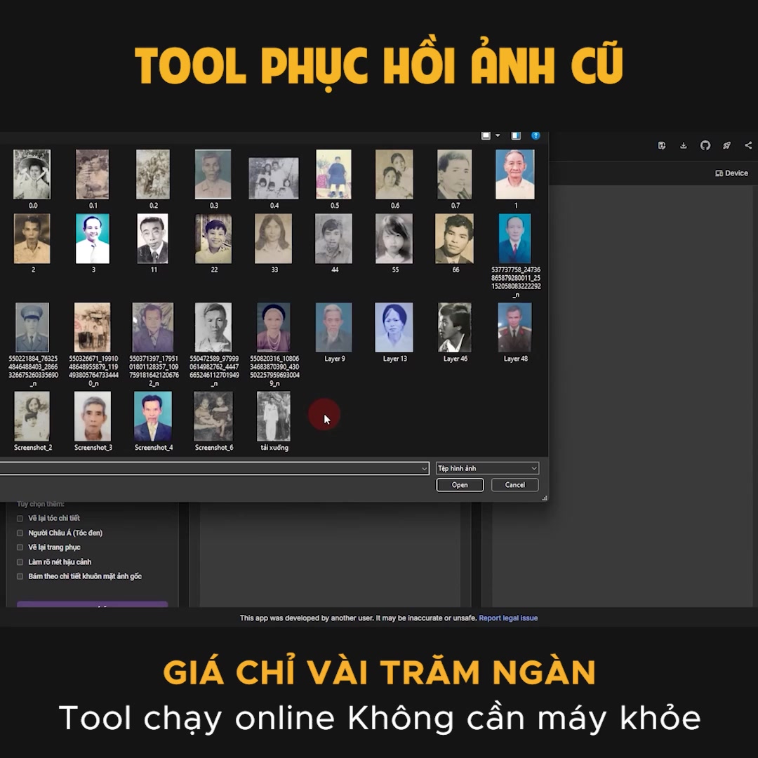 TOOL PHỤC HỒI ẢNH CŨ MỚI NHẤT 2025 Tool chạy online - Không cần máy ...