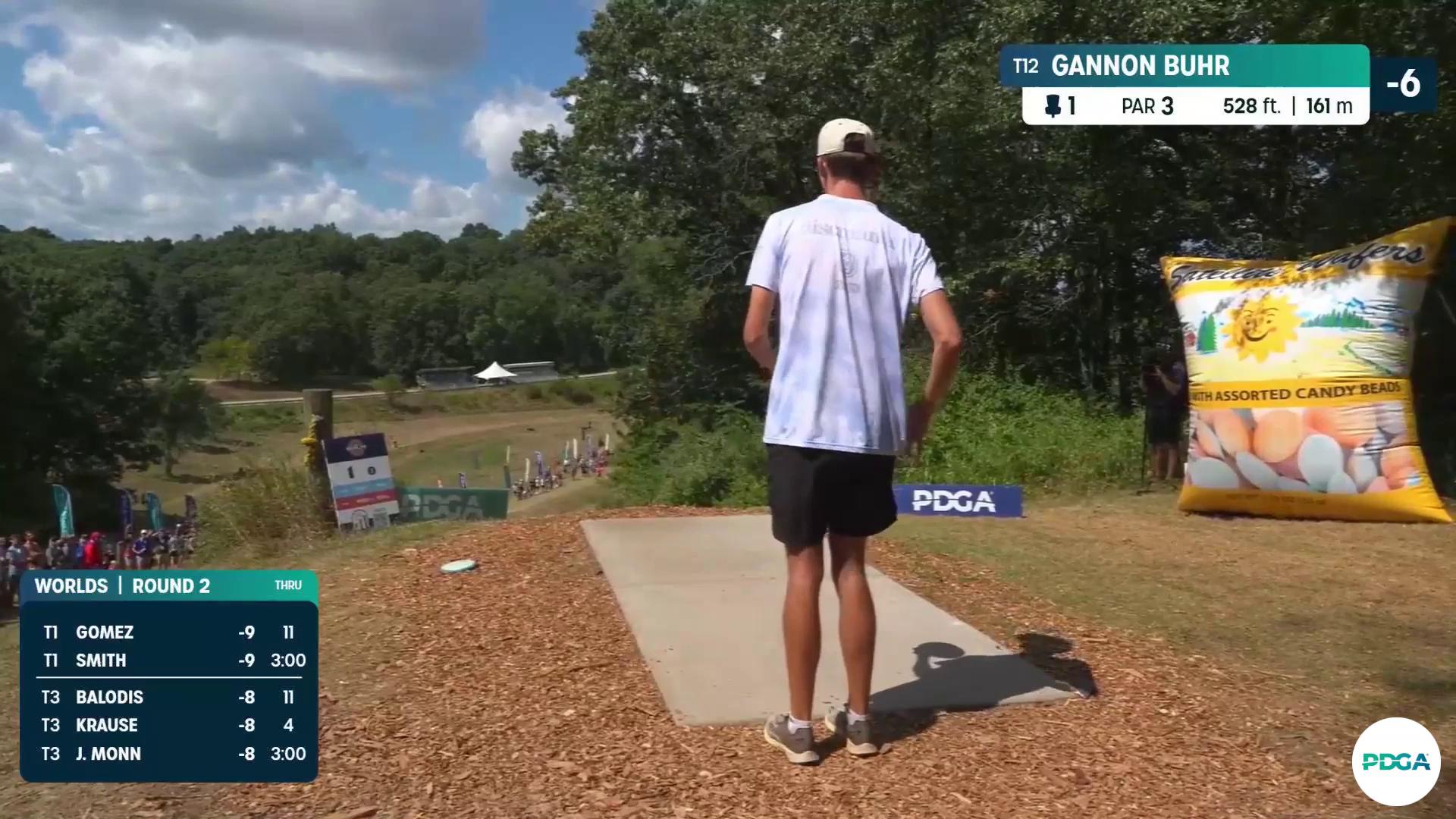 NOTHING BUT CHAINS!!! Gannon Buhr ACES the blind 528' hole 1 at