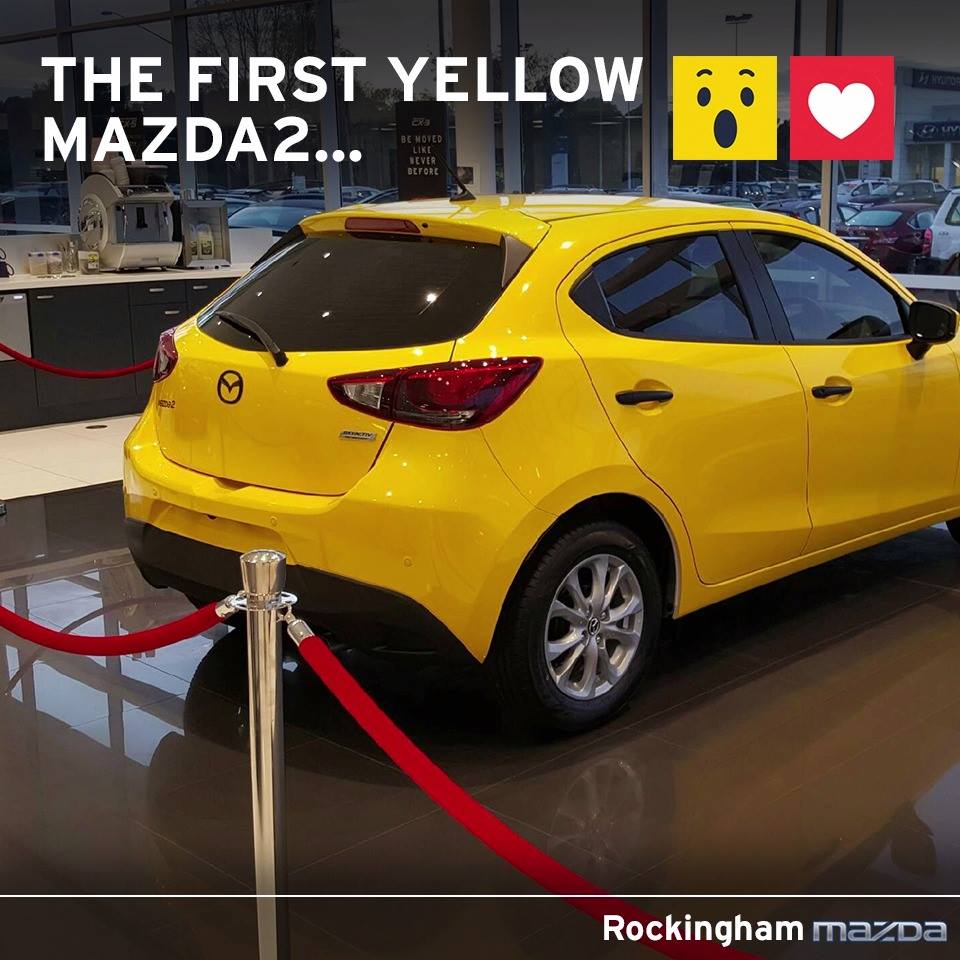 MAZDA2 純正エクステリア　カラー:イエロー Is this the first yellow Mazda2 you've EVER seen? Our customer