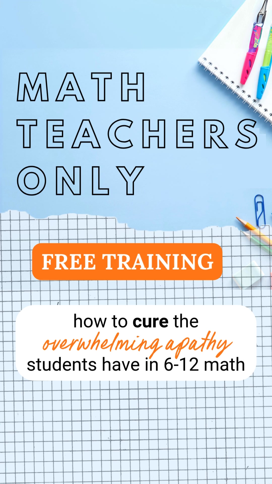 ⚠️ Tired of overwhelming student apathy in 6-12th grade math? Join the ...