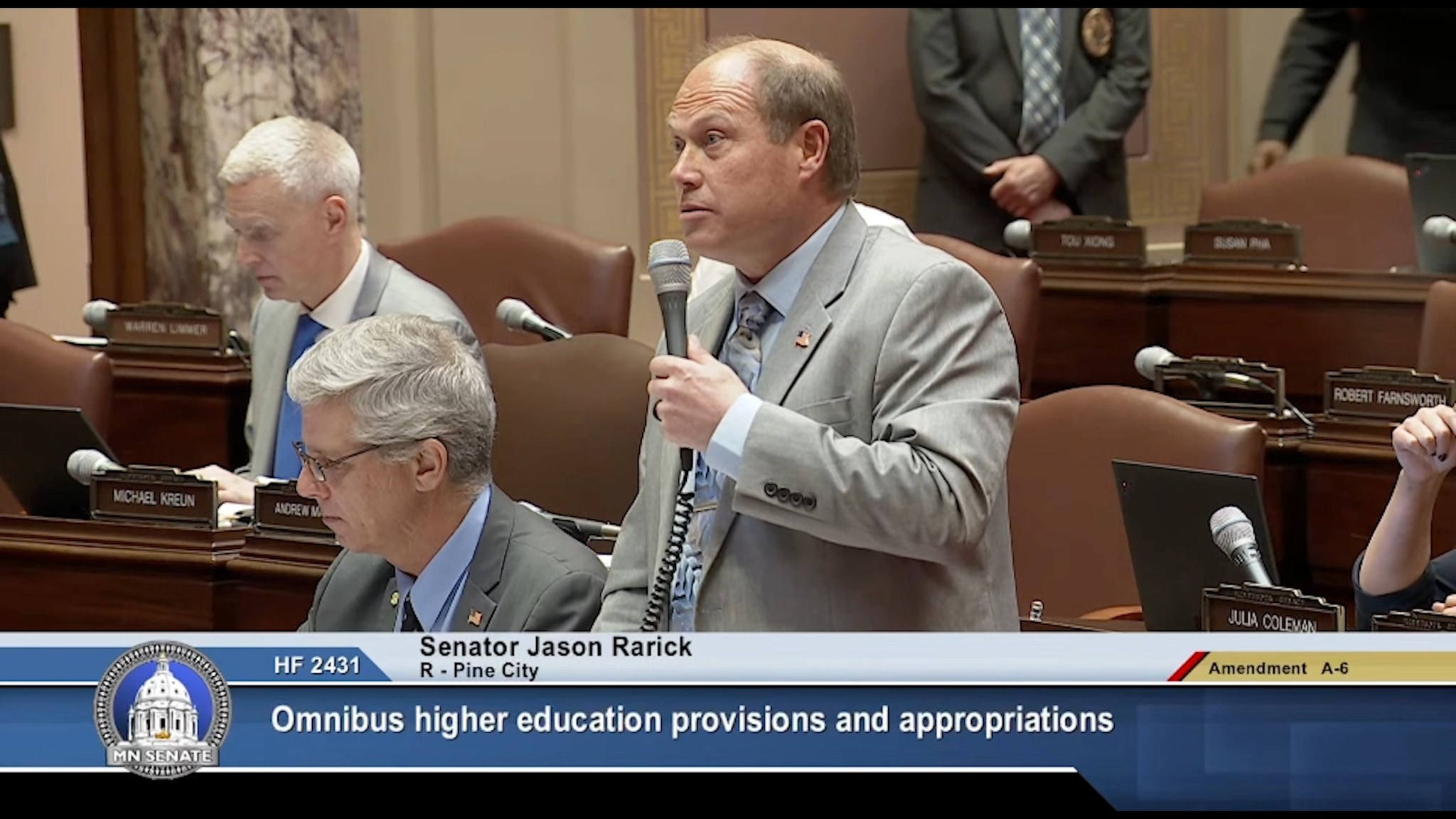 When debating the Senate Higher Education bill, I offered an amendment ...
