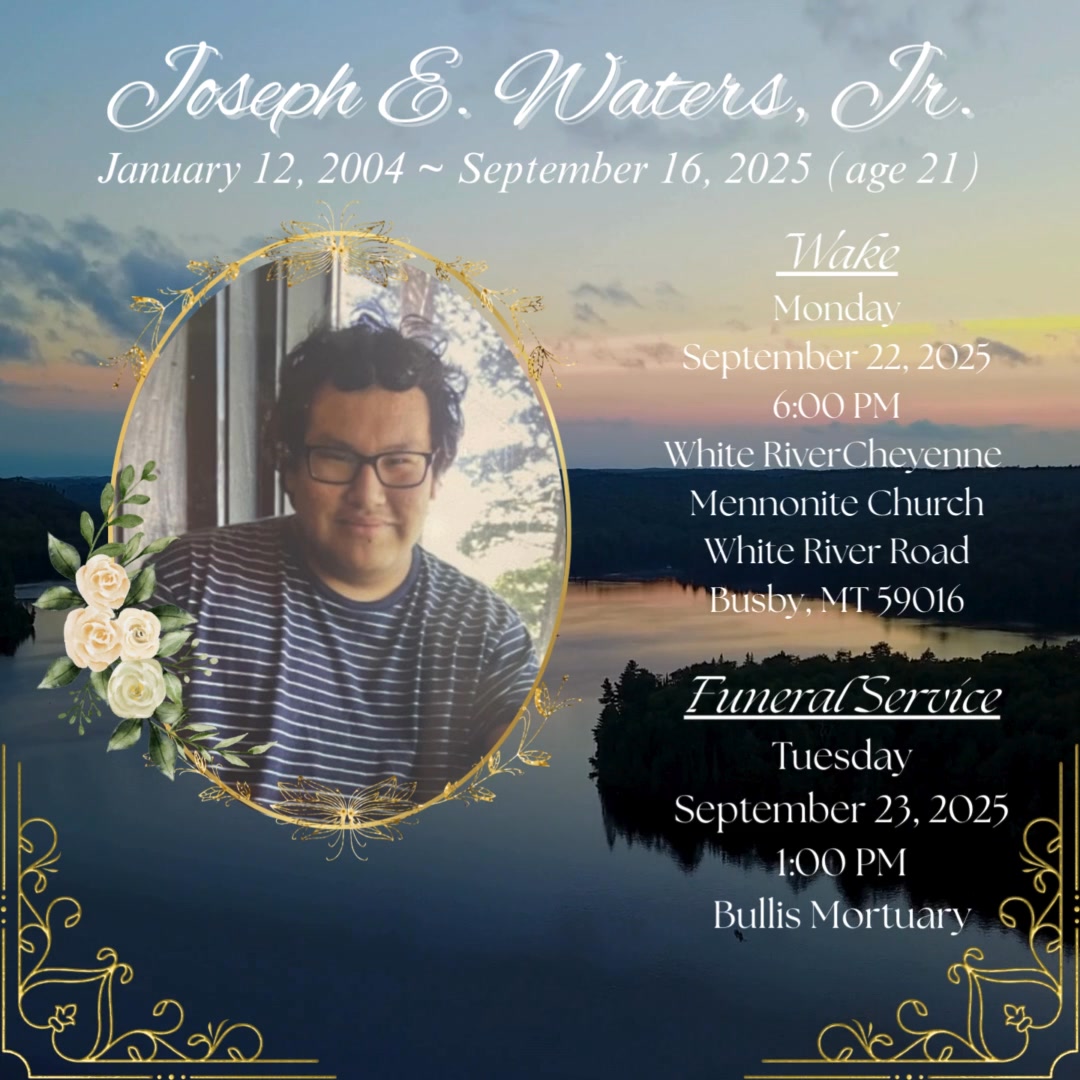 Joseph Elisha Waters, Cheyenne names: Moe' haa'estahe'tso (Tall Elk ...
