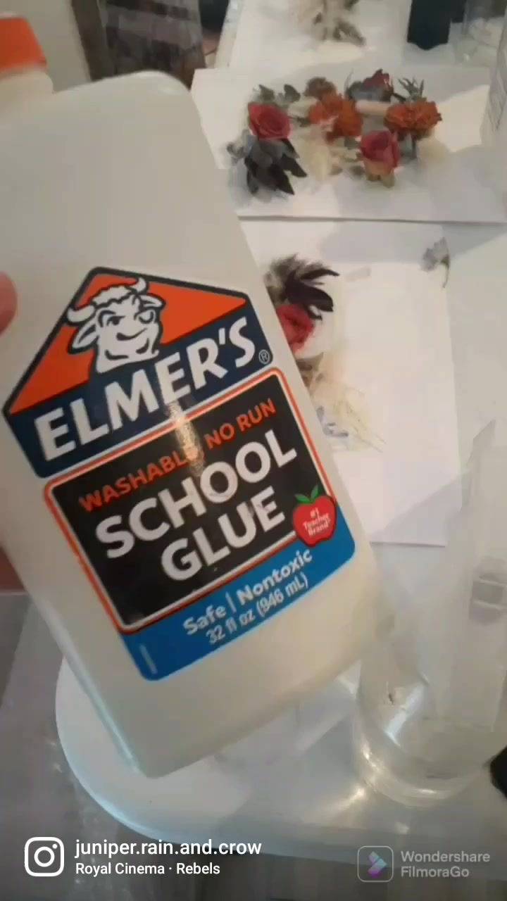 Elmer's School Glue for the win over liquid latex! A tip for my fellow