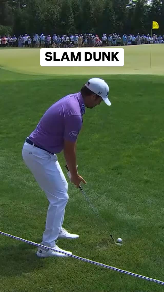 Leave your putter in the bag, Davis Riley! 🏀 #PGAChamp | PGA ...