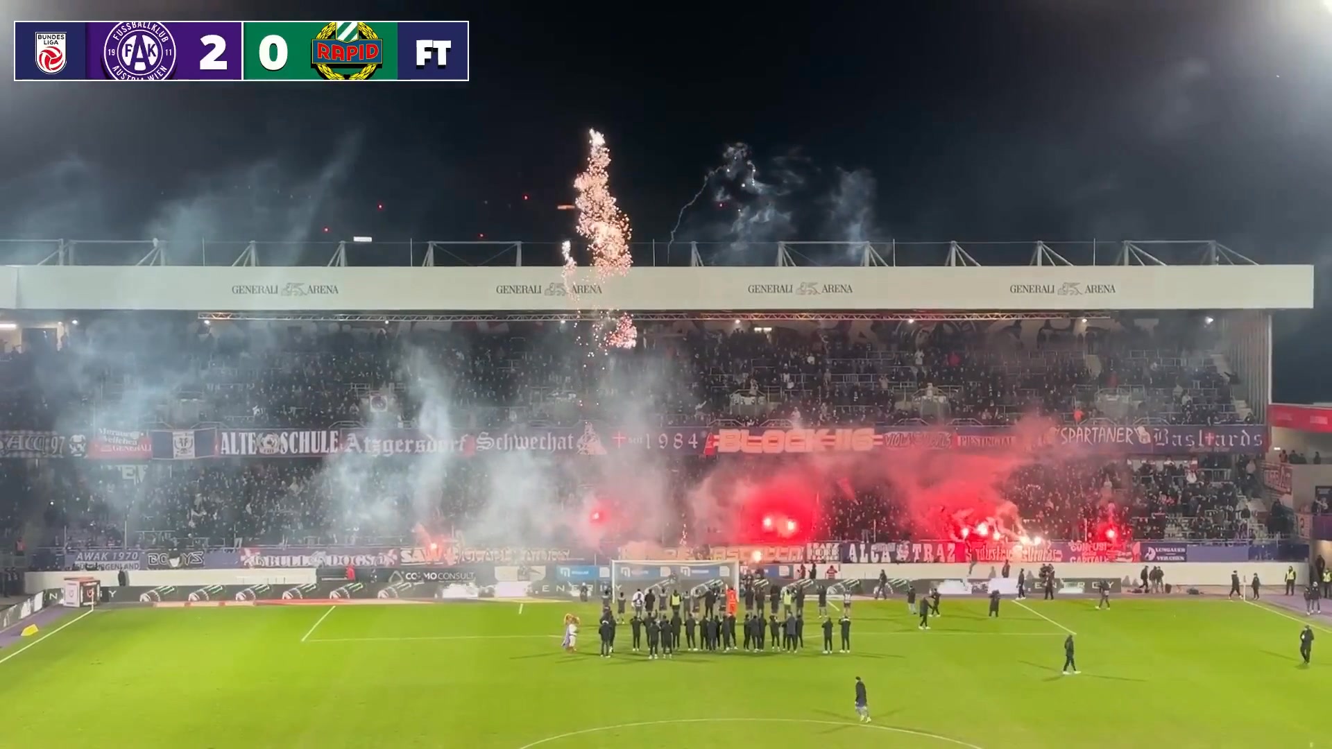 AUSTRIA: Wien derby, Austria-Rapid 15-02-2026 Austria ultras with an ...