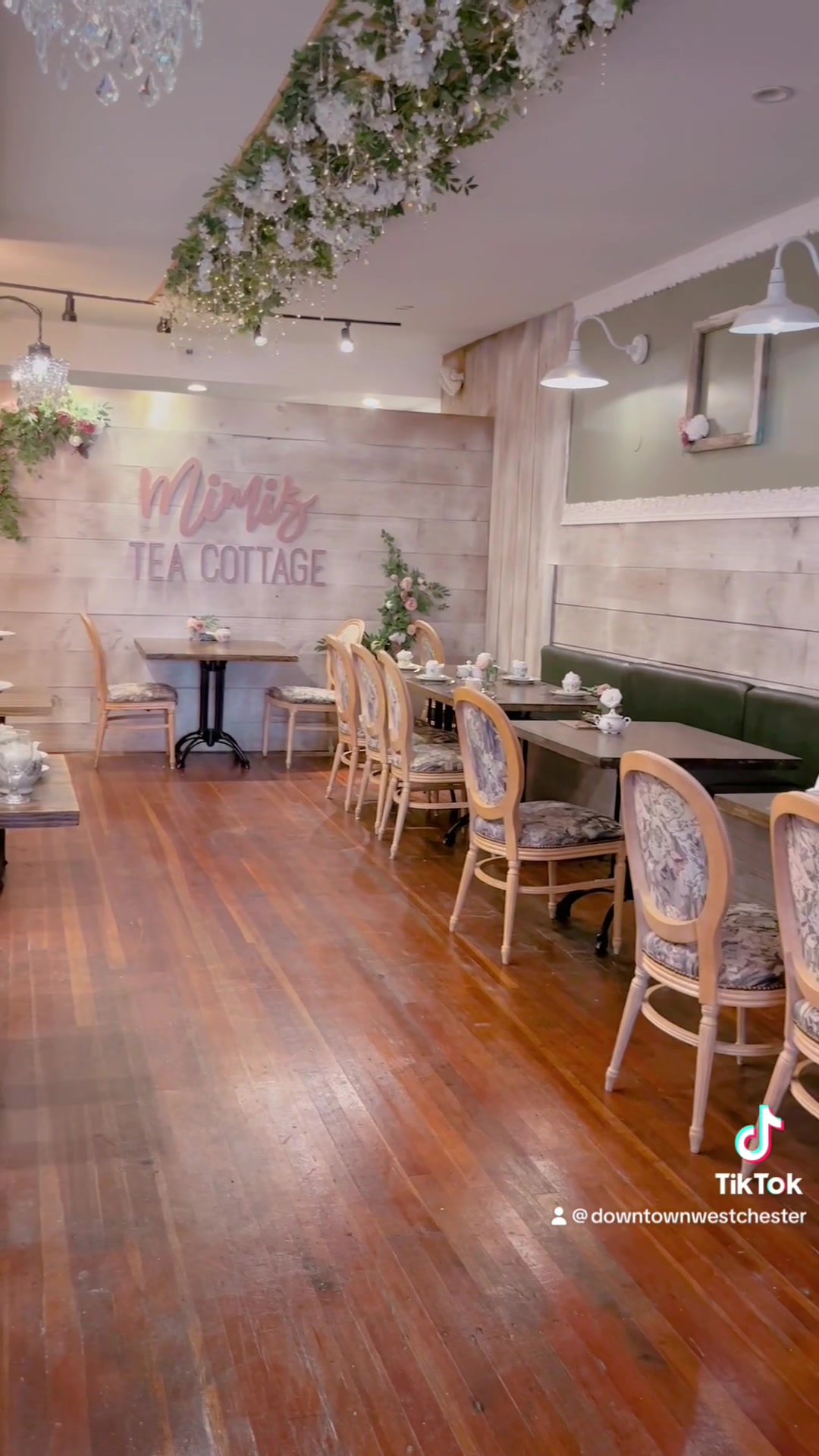 It's tea time! 🌸✨ Mimi's Tea Cottage is a spacious, yet cozy