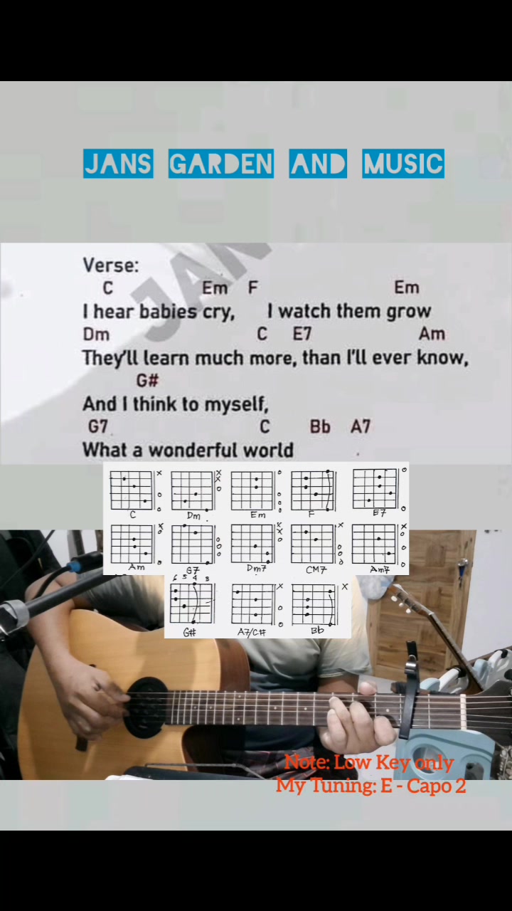 Jam Demo What A Wonderful World -Louis Armstrong- Note: Low Key only ...