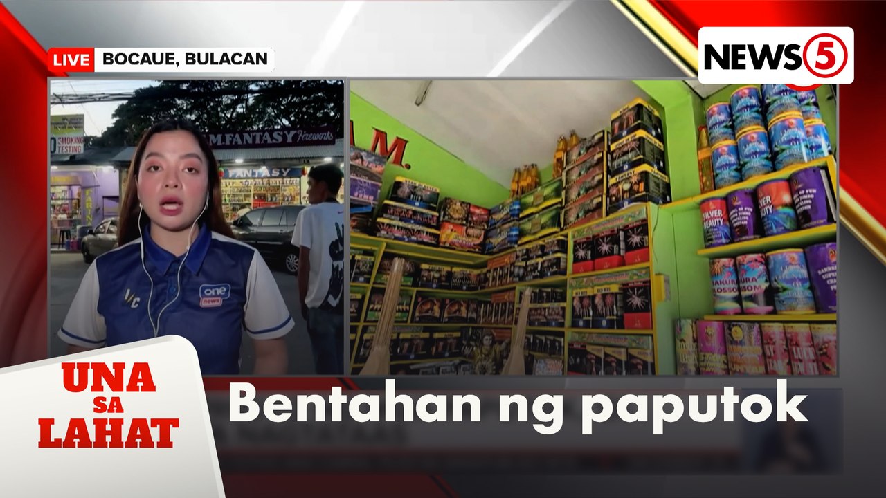 #UnaSaLahat | Tuloy-tuloy ang pagdating ng mga bumibili ng mga paputok ...