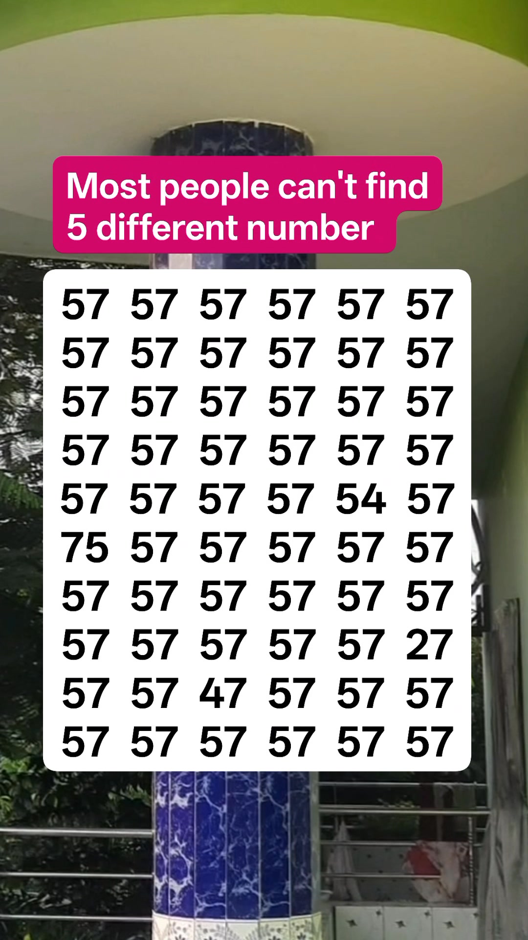 Only few people find 5 different number #puzzle #quiz #fun #fblifestyle ...