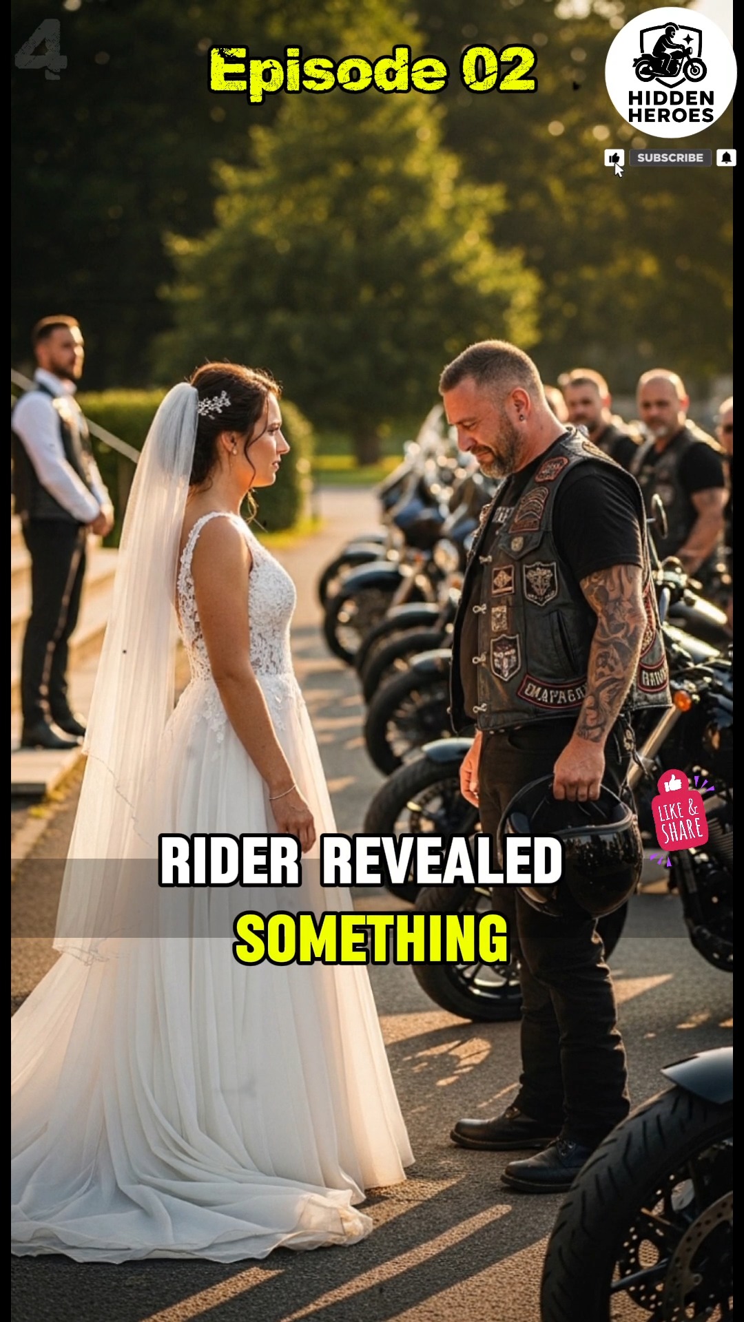 She Ran Toward a Biker on Her Wedding Day — Then the Truth Came Out ...