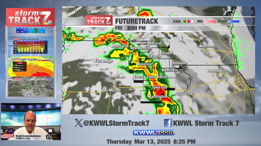 Here's a quick radar update and a look at the updated severe weather ...