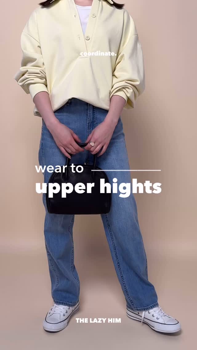upper hightsの【HPS別注】THE LAZY HIM ライトデニムをハピプラ
