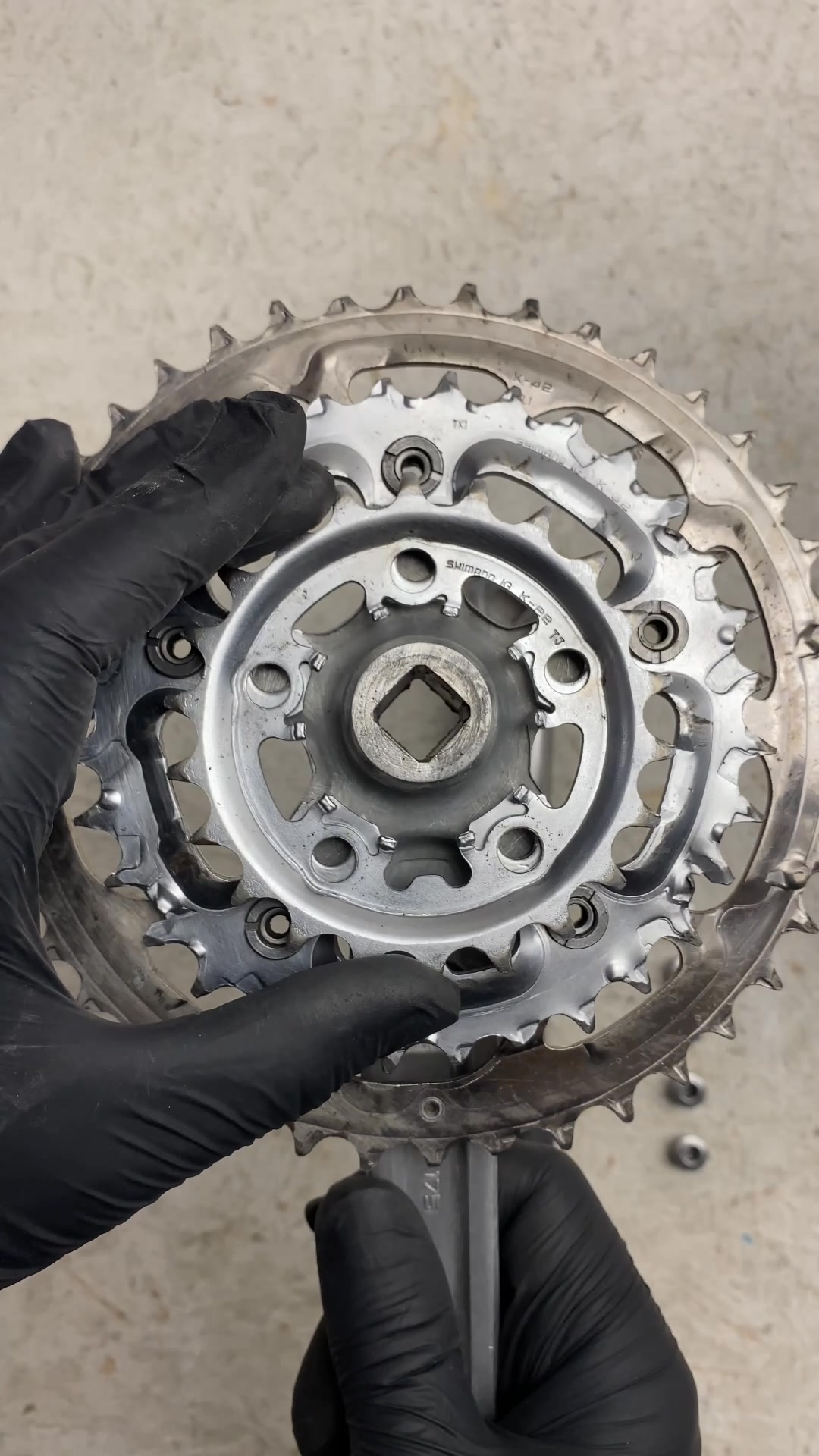Shimano FC-B124 mountain bike triple crankset review
