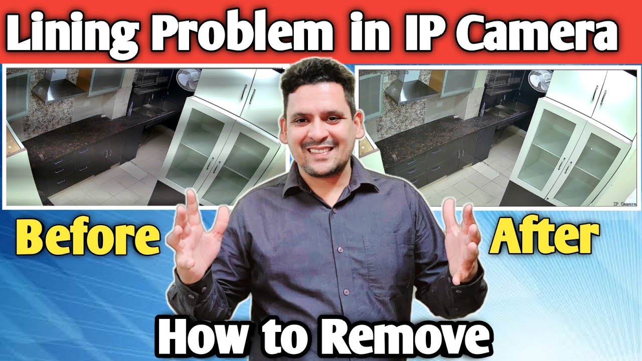 How to remove Lining problem in IP Camera | How to Solve CCTV black ...