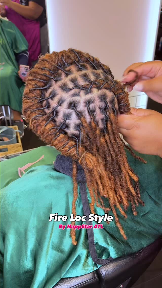 Elegant Loc Style by NappStar ATL.👌 Book appointment at NappStar.com # ...