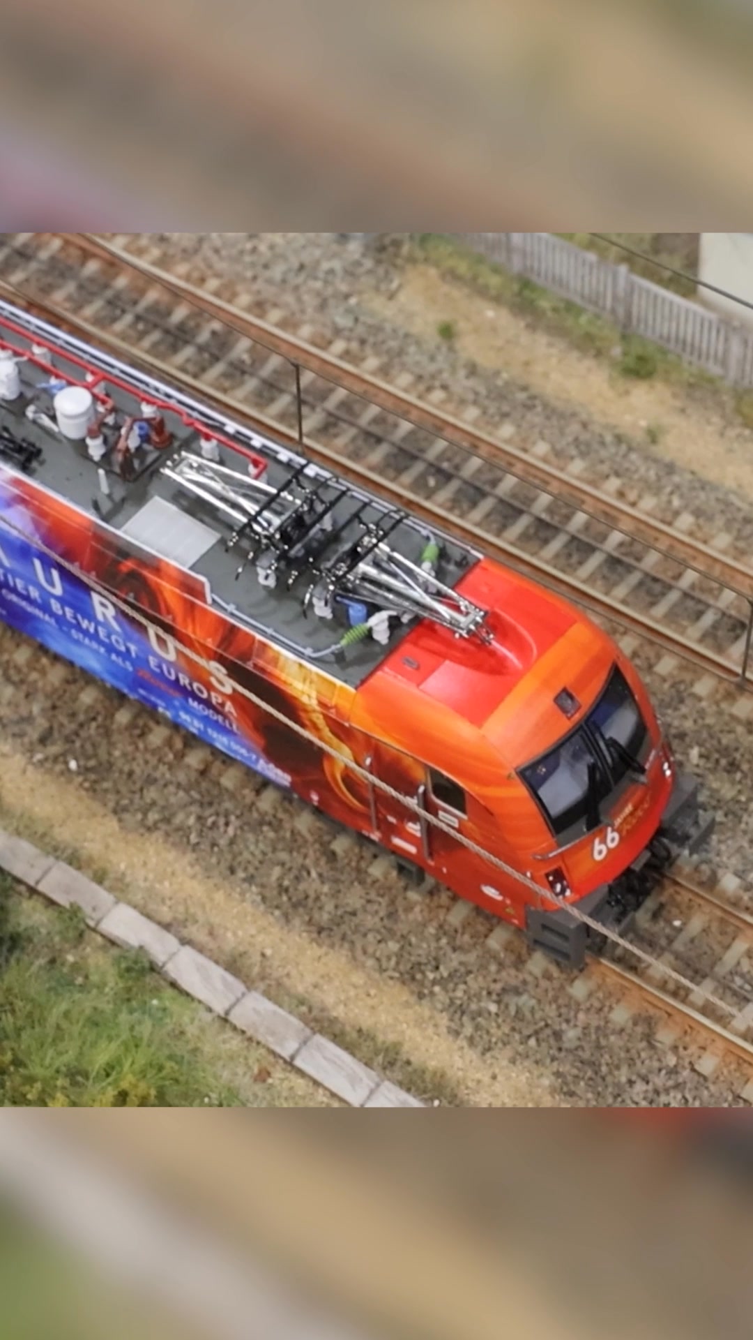 Taurus 1116 locomotive with Demokria in Bewegung sticker