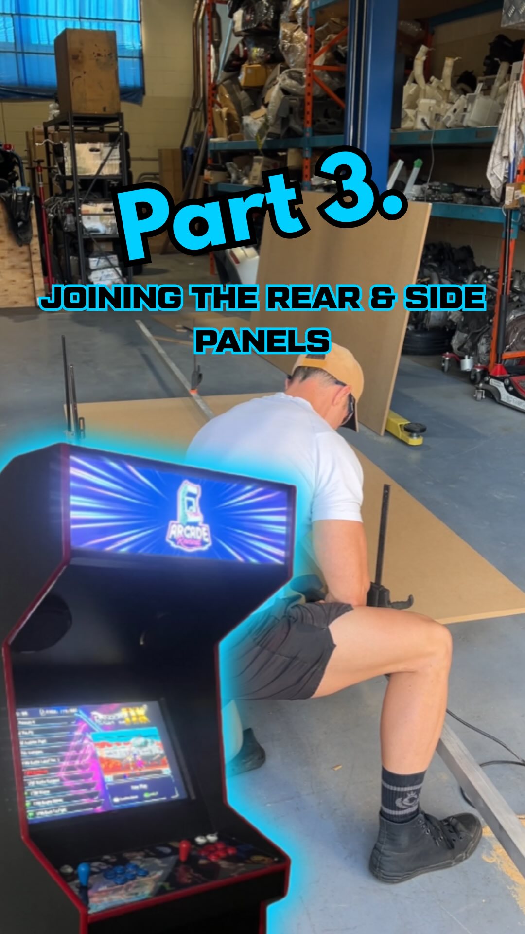 🛠️ BUILD AN ARCADE MACHINE WITH ME – PART 3 It’s starting to look like ...