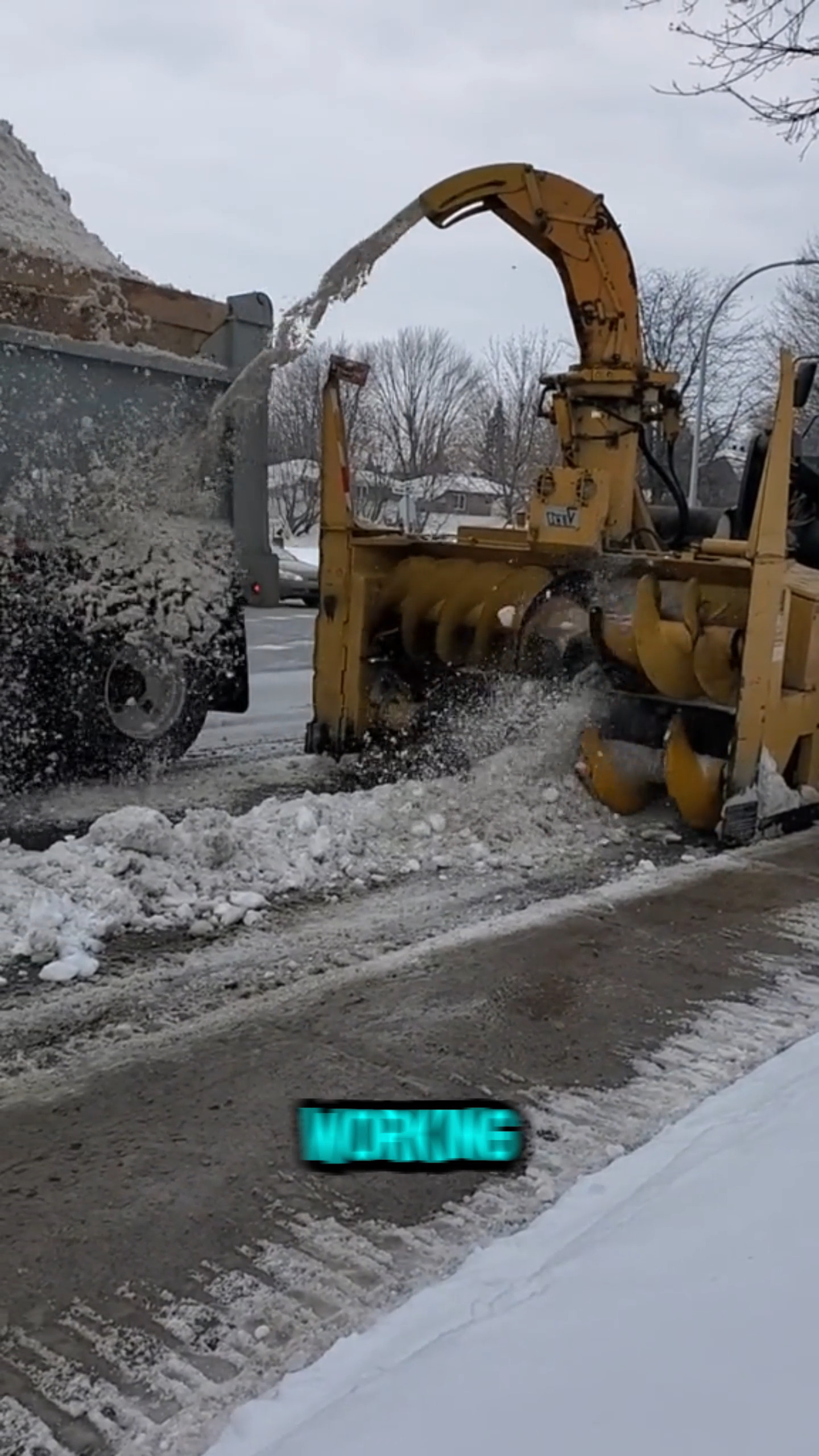 With a special design, this machine lifts every bit of snow from the ...