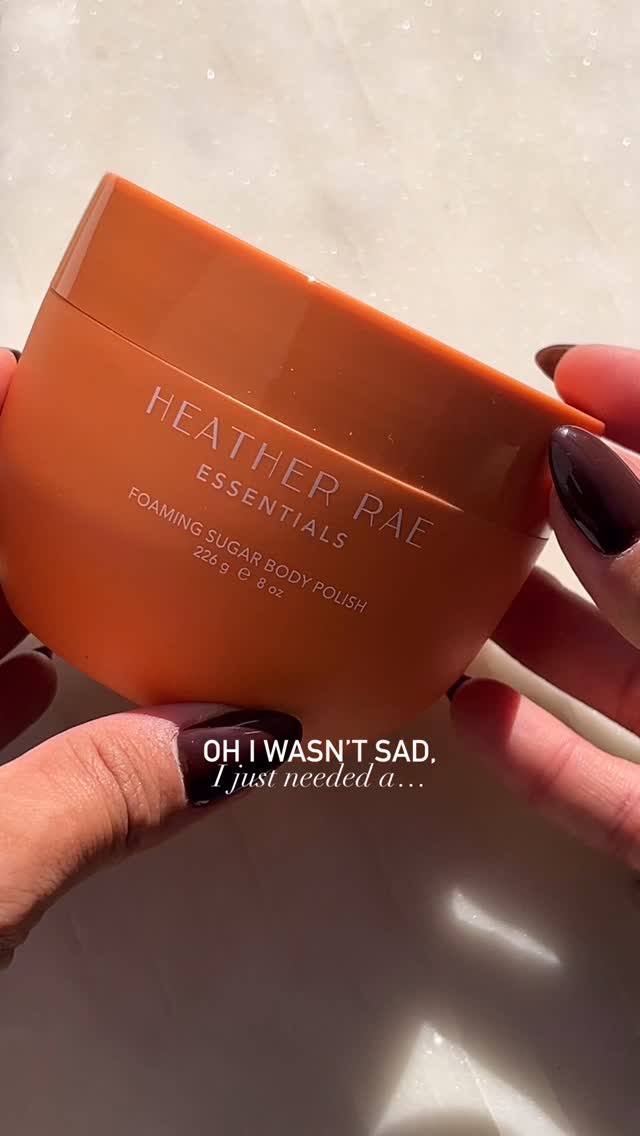 Turns out a warm bath with this heavenly foaming sugar body polish did ...